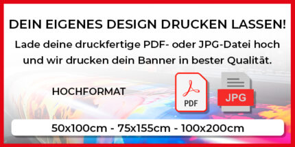 DEIN EIGENES DESIGN DRUCKEN LASSEN!<br>HOCHFORMAT